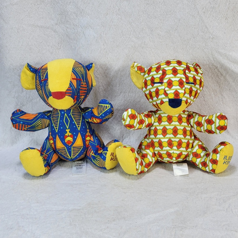 Disney Store The Lion King Simba Nala Protect the Pride Tribal Stuffed Plush Set